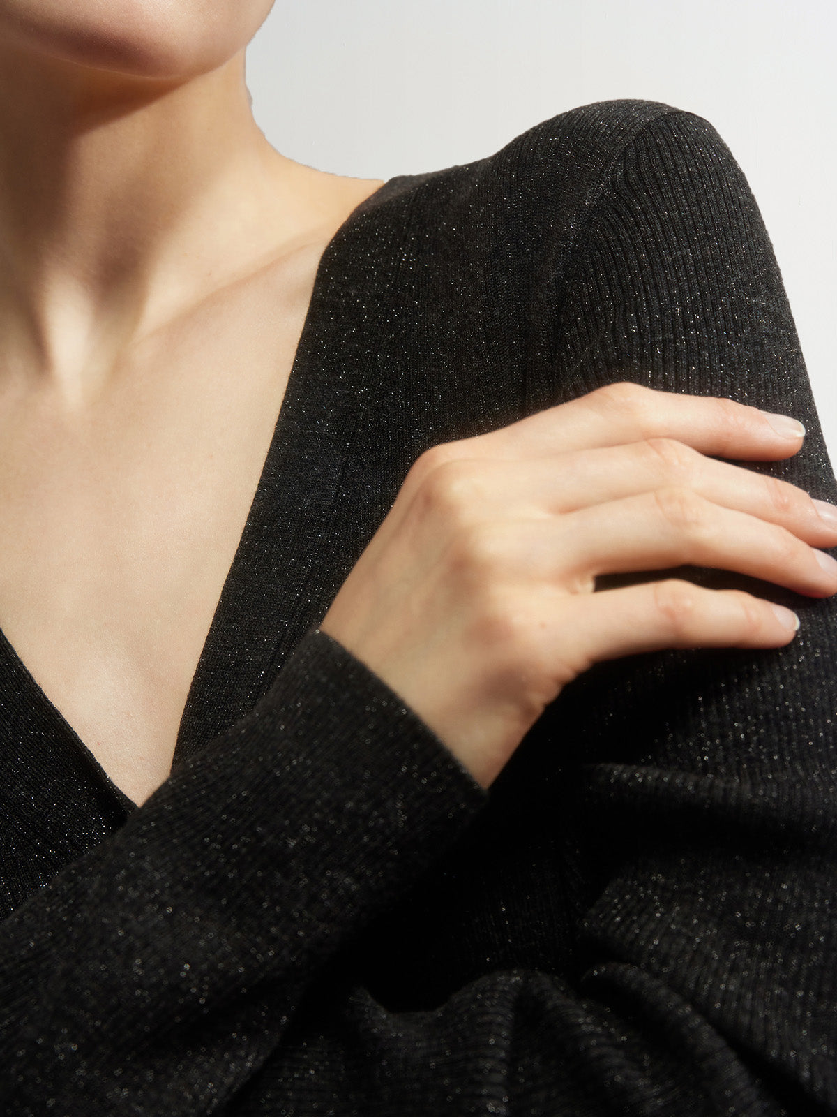 Black wool sweater