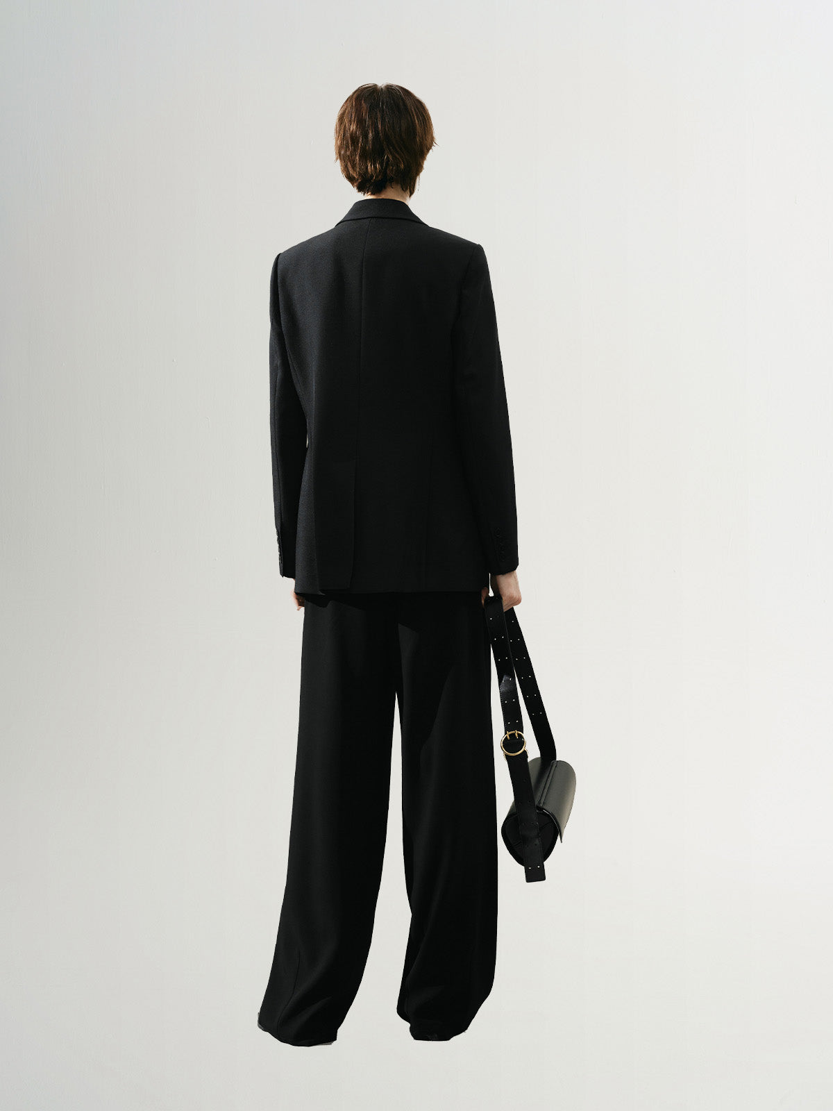 Smooth casual black pants