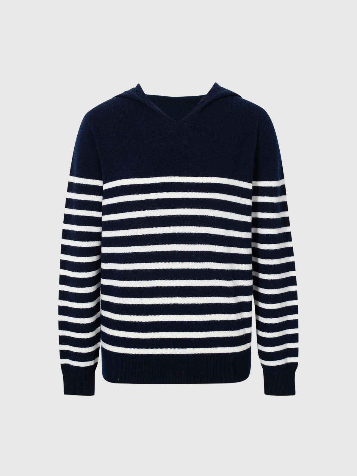 Pull à capuche marinière