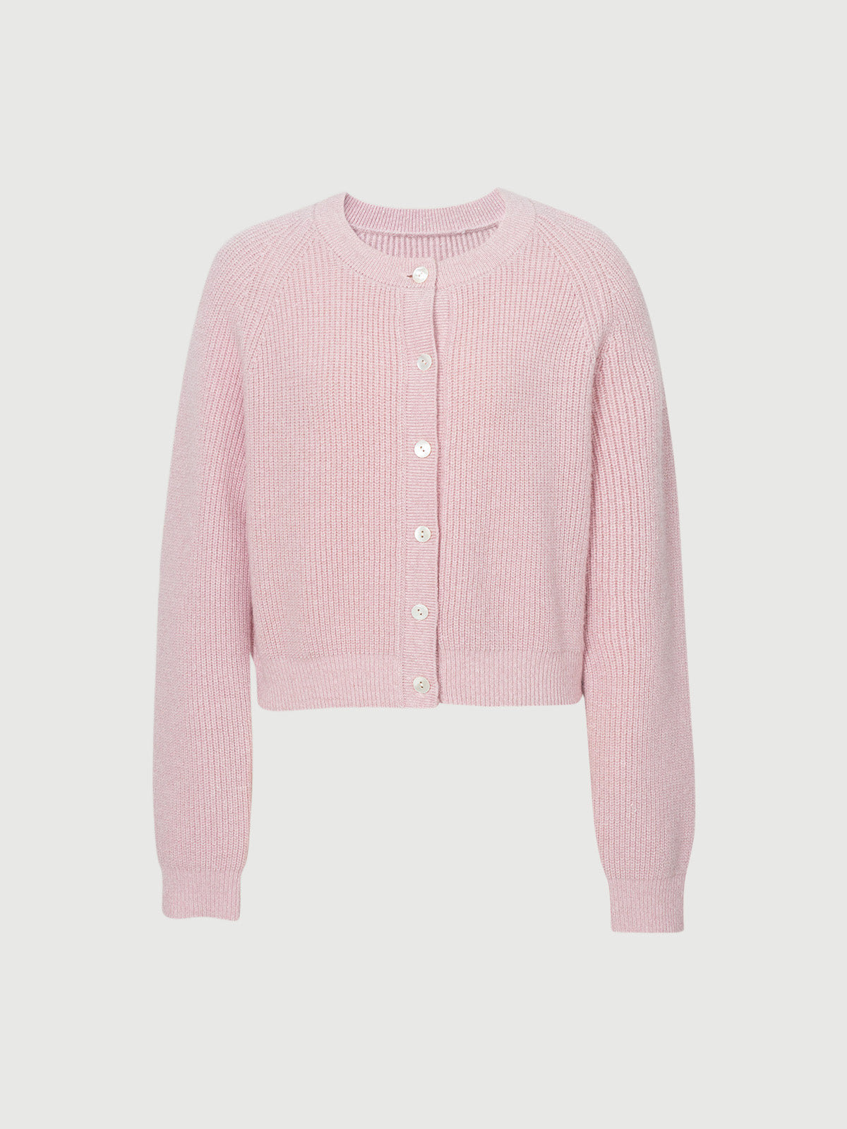 Cardigan casual en laine de mouton peony