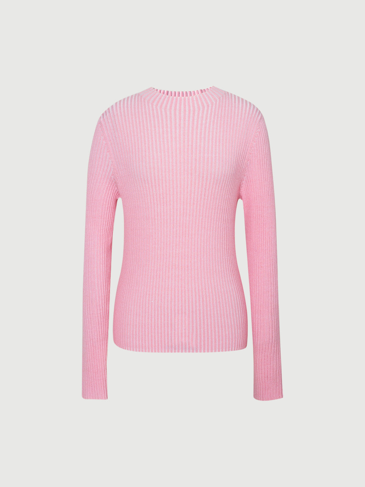 Peony Crew Neck Sweater - Pink
