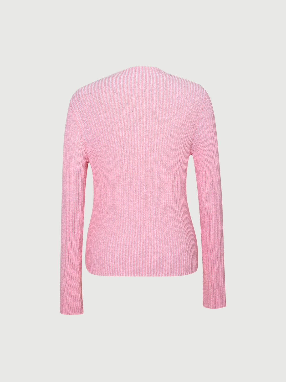 Peony Crew Neck Sweater - Pink