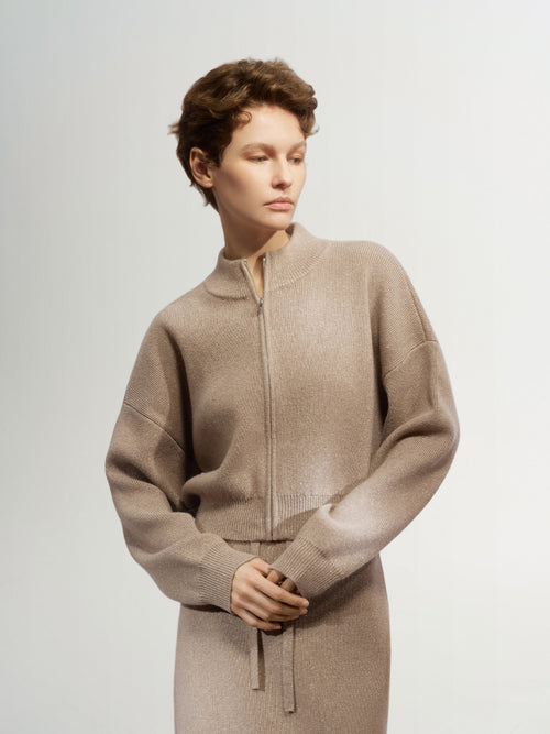 Load image 1 in gallery view. Chocolate wool sweater