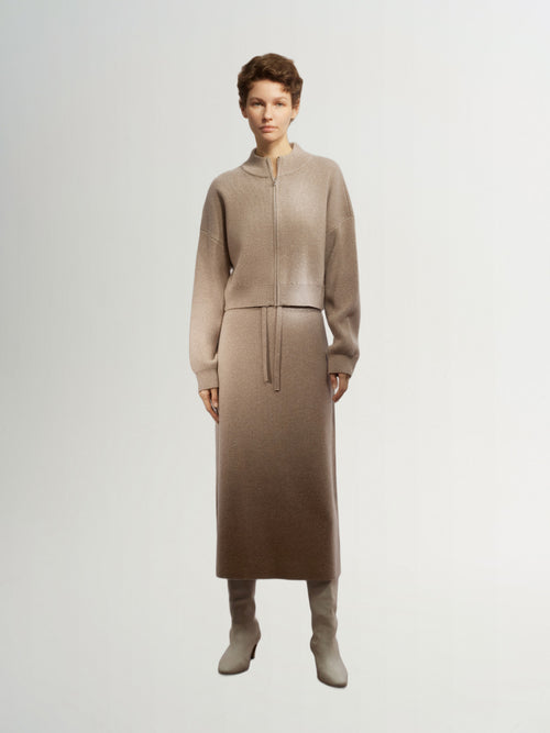 Load image 1 in gallery view. Chocolate wool sweater