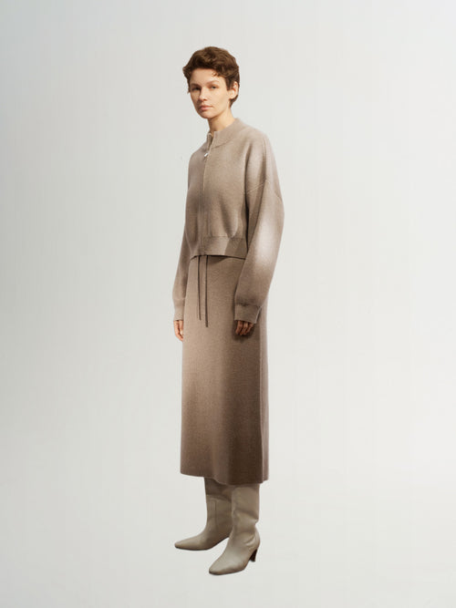 Load image 1 in gallery view. Chocolate wool sweater