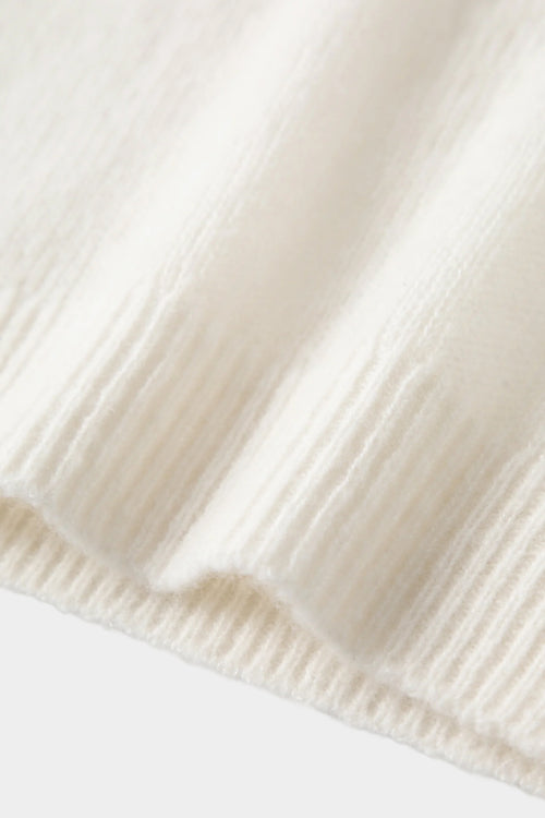 Load image 1 in gallery view. Lightweight Cashmere-Silk Short-Sleeve Sweater