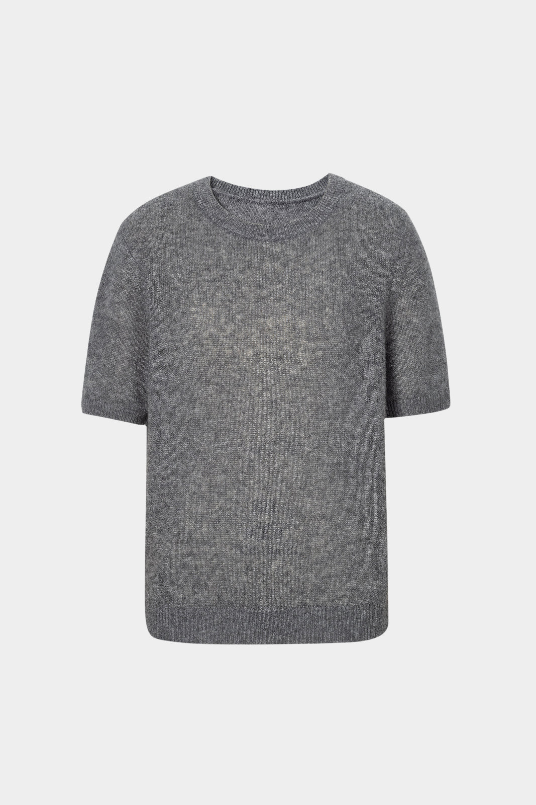 Lightweight Cashmere-Silk Short-Sleeve Sweater
