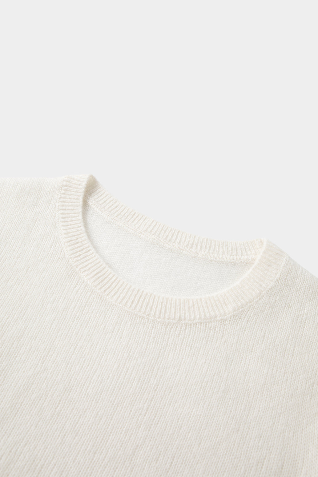 Lightweight Cashmere-Silk Short-Sleeve Sweater