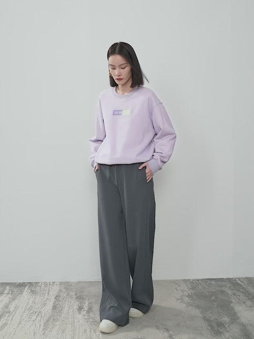 Load image 1 in gallery view. Women's Gray Wide Leg Stable Fit Trousers