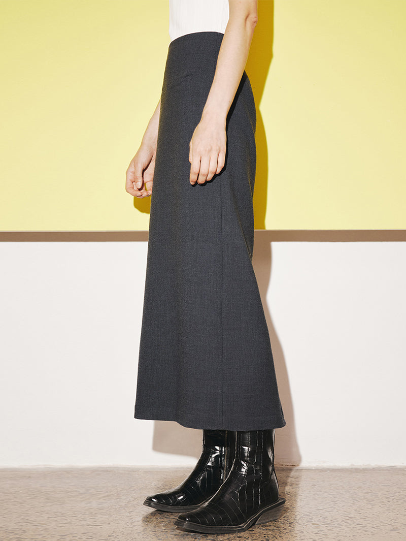 Women's Premium Drak Gray Classic Pure Wool Short Jacket Suit