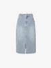 Women's Light Blue A Line Short Denim Skirt