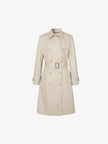 Manteau trench double boutonnage beige avec ceinture