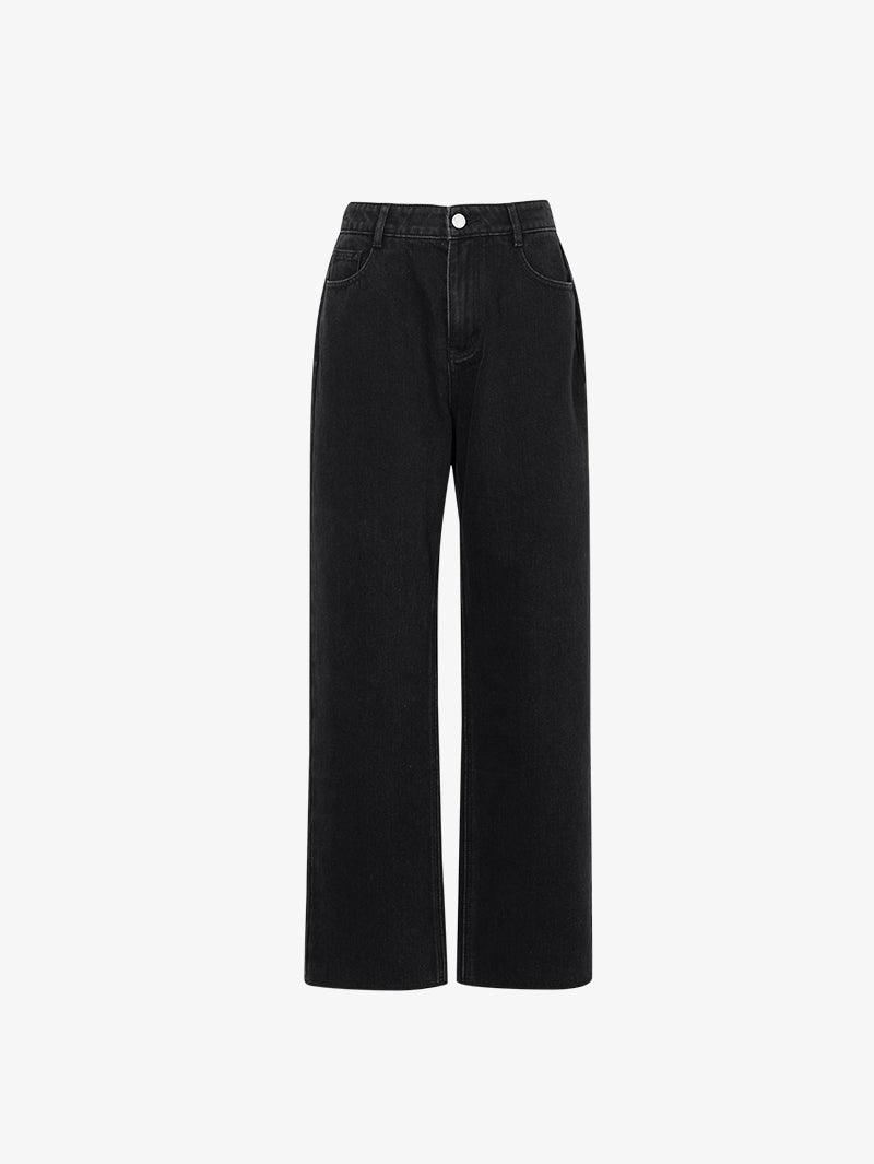 Women's Black Skinny Fit Middle Waist Jeans