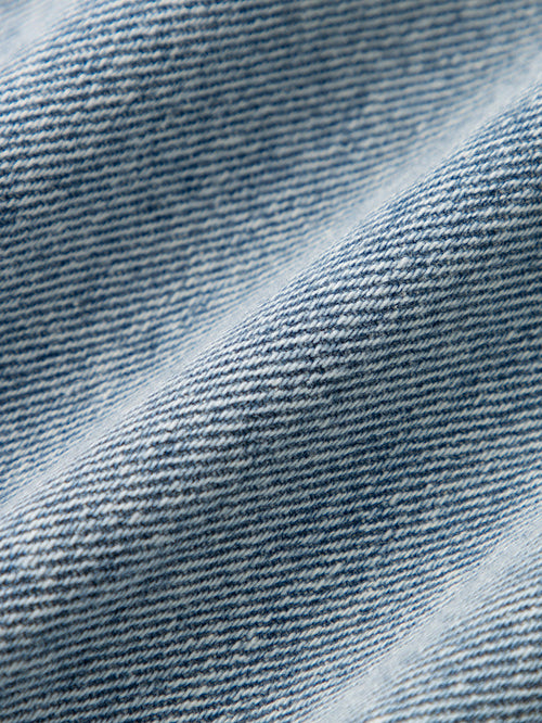 Charger l'image 1 dans la galerie. Women's Light Blue A Line Short Denim Skirt