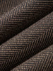 Women's Caramel Herringbone Plaid Wide Leg Trousers