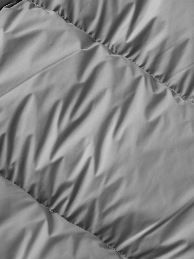 Women's Gray Goose Puffer Removable Hooded Jacket