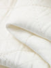 Women's White Classic Collar Cotton Short Jacket