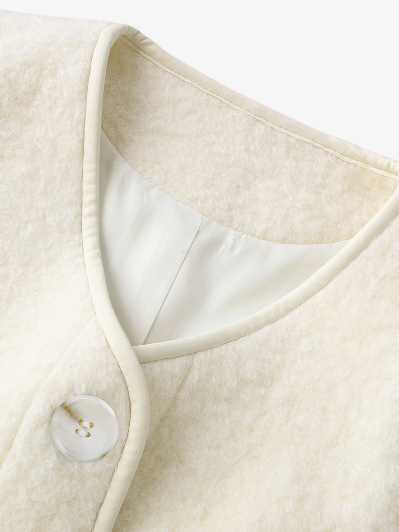 Veste en laine texturé