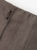 Women's Caramel Herringbone Plaid Wide Leg Trousers