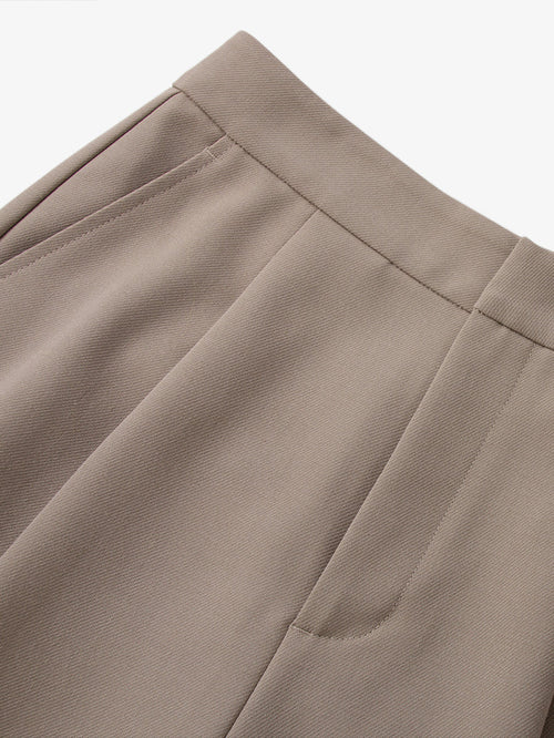 Load image 1 in gallery view. Women's Khaki Stable Straight Leg Cuffed Trousers