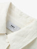 Women's White Classic Collar Cotton Short Jacket