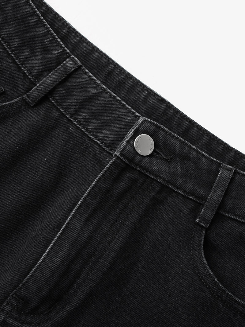 Women's Black Skinny Fit Middle Waist Jeans